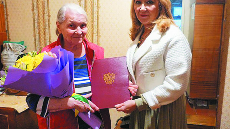 С 90-летием! Сыктывкарку поздравили  от имени Президента России